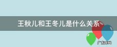 王秋儿和王冬儿是什么关系 斗罗大陆王秋儿和王冬儿是什么关系
