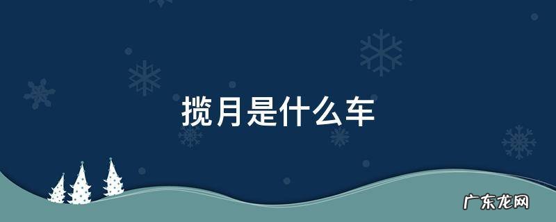 揽月是什么车 揽月是哪款车