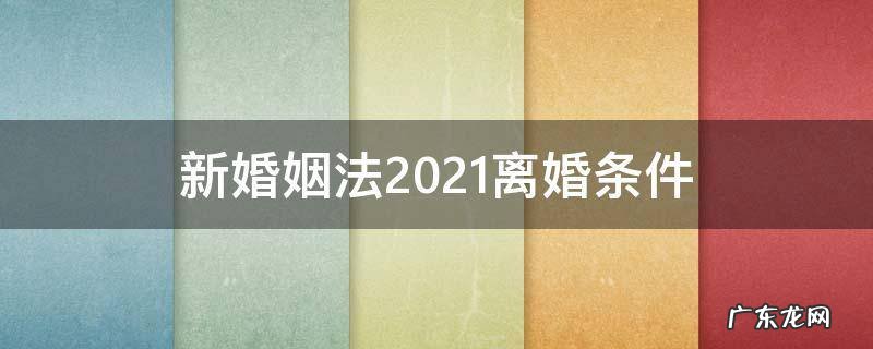 新婚姻法2021离婚条件 2021年新婚姻法规定离婚