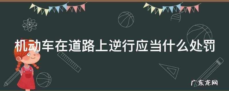 机动车在道路上逆行应当什么处罚
