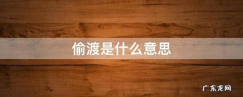 偷渡是什么意思 偷渡是什么意思解释