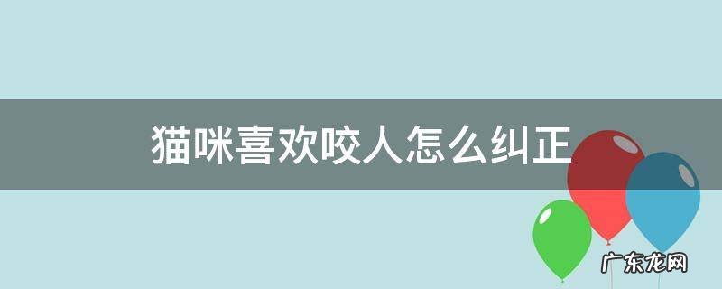 猫咪喜欢咬人怎么办 猫咪喜欢咬人怎么纠正