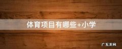 体育项目有哪些 体育项目有哪些 中学
