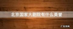 北京国家大剧院有什么美誉 北京国家大剧院有什么美誉之称