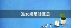 准女婿是啥意思 准女婿百度百科