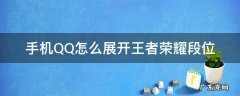qq怎么打开王者荣耀段位 手机QQ怎么展开王者荣耀段位