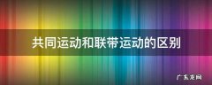 共同运动和联带运动的区别 什么是联带运动