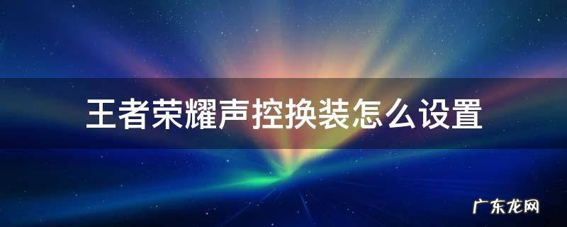 王者荣耀声控换装怎么设置 王者怎么设置声控换装备