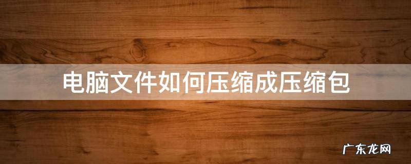 在电脑上怎么把文件压缩成压缩包 电脑文件如何压缩成压缩包