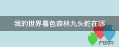 我的世界暮色森林九头蛇在哪 我的世界暮色森林九头蛇怎么找