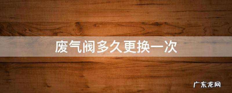排气阀多久换一次 废气阀多久更换一次