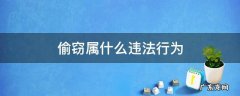 偷窃是什么违法 偷窃属什么违法行为