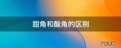 甜角和酸角的区别 酸角和酸甜角的区别