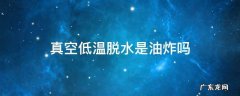 真空低温脱水是油炸吗 低温真空油炸的基本原理及影响