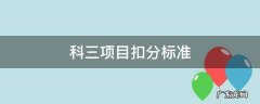科三项目扣分标准 科三扣分项目分标准最新