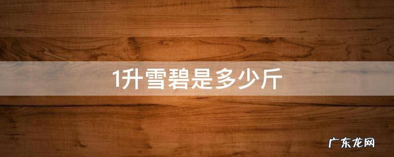 1升雪碧是多少斤 雪碧1l是多少斤