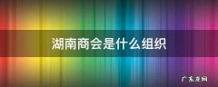 湖南商会是什么组织 湖南商会会长是谁