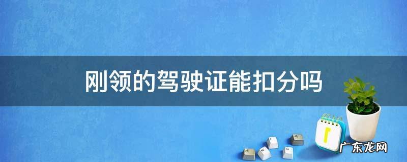 新领的驾驶证能扣分吗 刚领的驾驶证能扣分吗