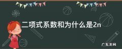 二项式系数和为什么是2n 二项式系数和为什么是2^n
