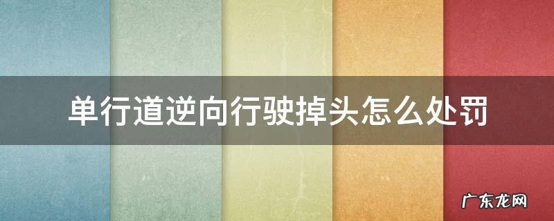 单向道路逆行后调头怎样处罚 单行道逆向行驶掉头怎么处罚