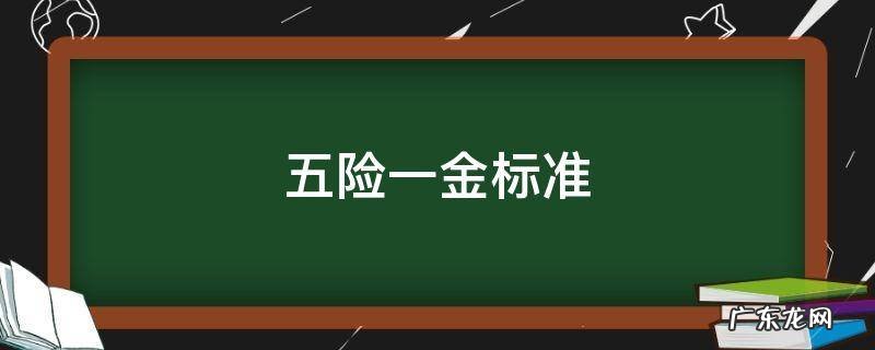 五险一金标准是多少钱一个月 五险一金标准