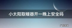 小太阳取暖器开一晚上安全吗 小太阳电暖器能开一晚上吗
