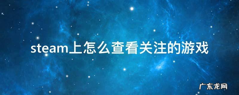 steam上怎么查看关注的游戏 steam怎么查看最近游戏玩家