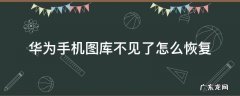 华为手机图库不见了怎么恢复免费 华为手机图库不见了怎么恢复