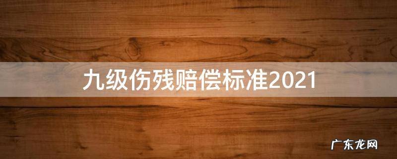 九级伤残赔偿标准2021多少钱 九级伤残赔偿标准2021