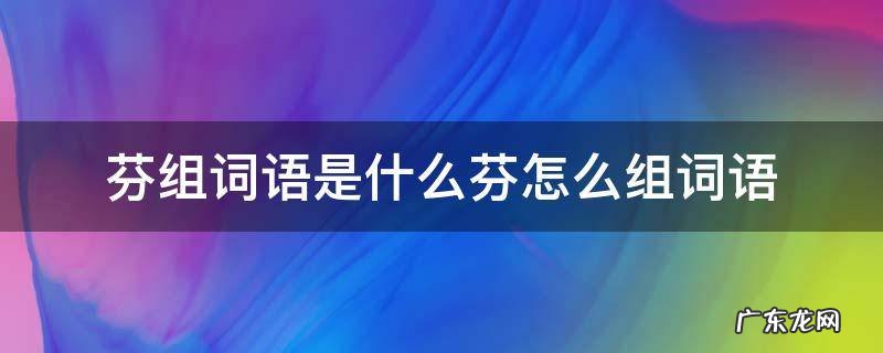 芬的组词到底是什么呀 芬组词语是什么芬怎么组词语