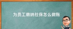 为员工缴纳社保怎么做账 员工缴纳的社保财务应该怎样做账