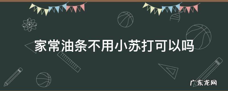油条只用小苏打可以吗 家常油条不用小苏打可以吗