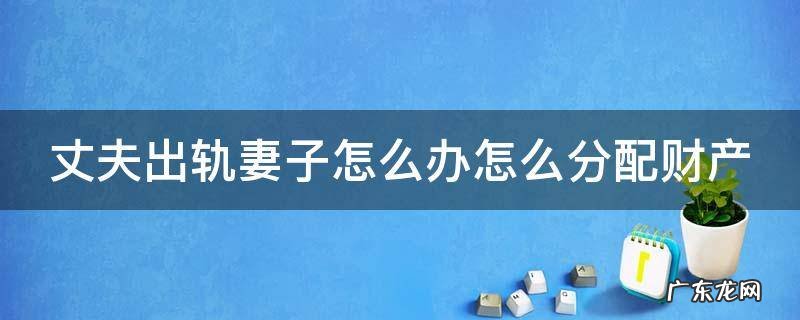 丈夫出轨妻子怎么办怎么分配财产