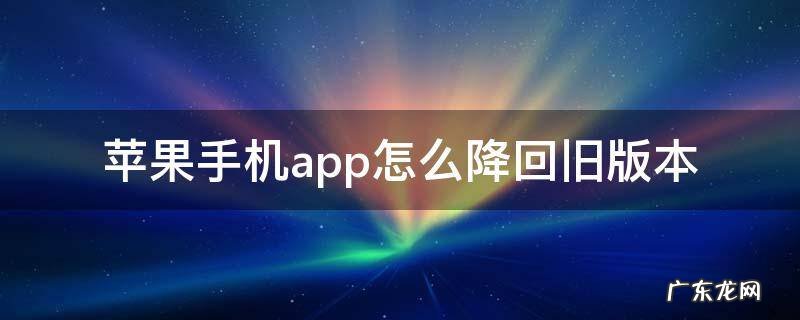 苹果手机app怎么降回旧版本爱思助手 苹果手机app怎么降回旧版本
