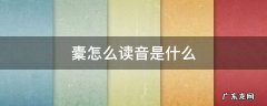 橐怎么读音是什么 橐怎么读音是什么意思龠