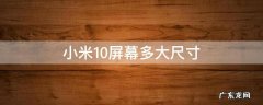 小米10屏幕多大尺寸 小米10屏幕多大尺寸厘米