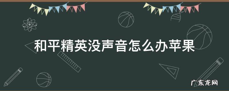 和平精英没声音怎么办苹果 和平精英没声音怎么办苹果 开麦也好的
