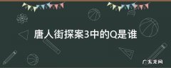 唐人街探案3中的Q是谁 唐人街探案3中Q分别是谁