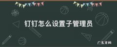 钉钉怎么设置子管理员 钉钉怎么设置子管理员权限