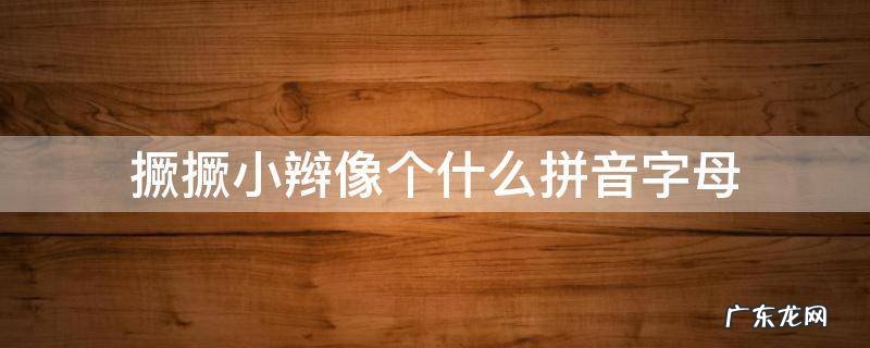 撅撅小辫像个什么拼音字母 撅撅小辫像个啥写拼音字母