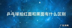 初学者用直拍还是横拍 乒乓球拍红面和黑面有什么区别