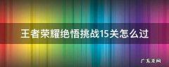 王者荣耀绝悟挑战15关怎么过 王者荣耀绝悟挑战15关怎么打