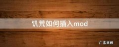 饥荒如何插入mod 饥荒怎么加入