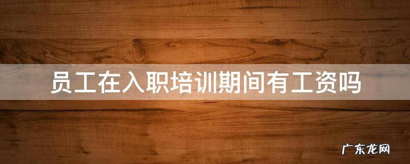 新入职员工培训期间有工资吗 员工在入职培训期间有工资吗