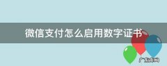 微信支付数字证书怎么开启 微信支付怎么启用数字证书