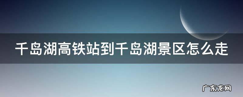 千岛湖高铁站到千岛湖景区怎么坐车 千岛湖高铁站到千岛湖景区怎么走