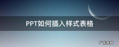 ppt怎么加格式表格 PPT如何插入样式表格