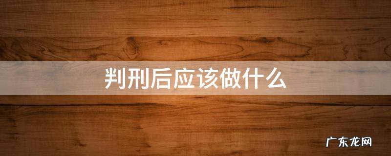 判刑后应该做什么 被判刑后需要准备什么
