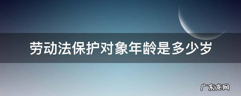 劳动法保护的年龄范围 劳动法保护对象年龄是多少岁