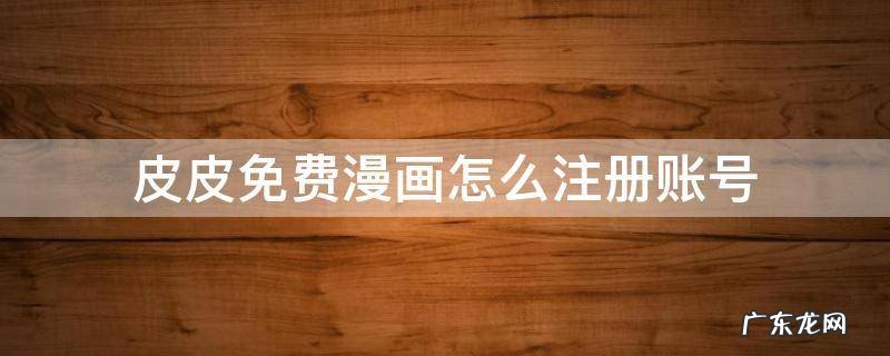 皮皮免费漫画怎么注册账号 皮皮漫画vip登陆